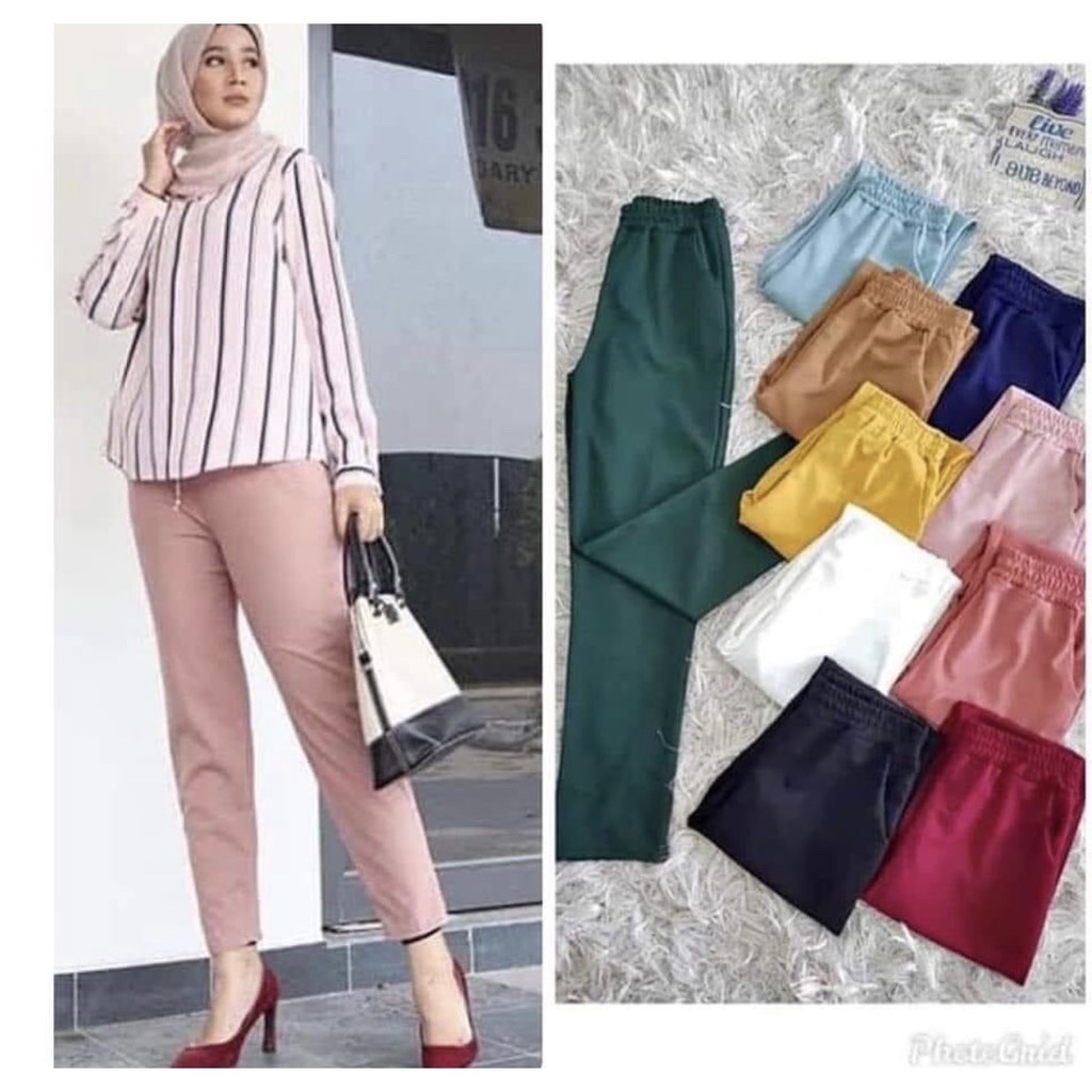 🔥 READY STOCK 🔥 Seluar Slack Skinny Panjang Perempuan Poket Viral ...