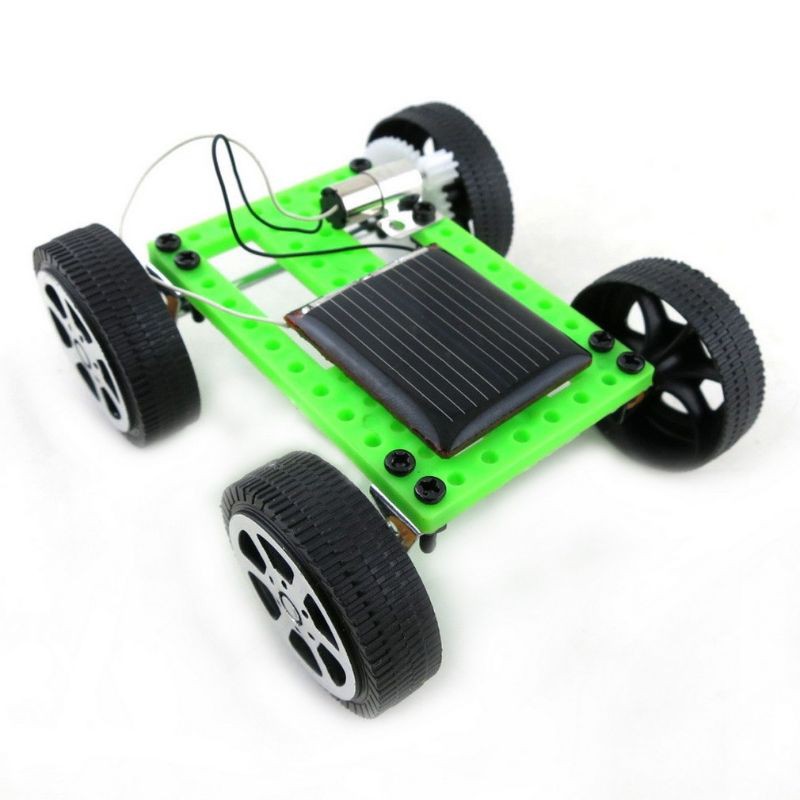 1 Set Mini Solar Powered Toy DIY Car Kit Children Educational Gadget solar toy Car kid EDUCATION DIY Science 太阳能玩具车