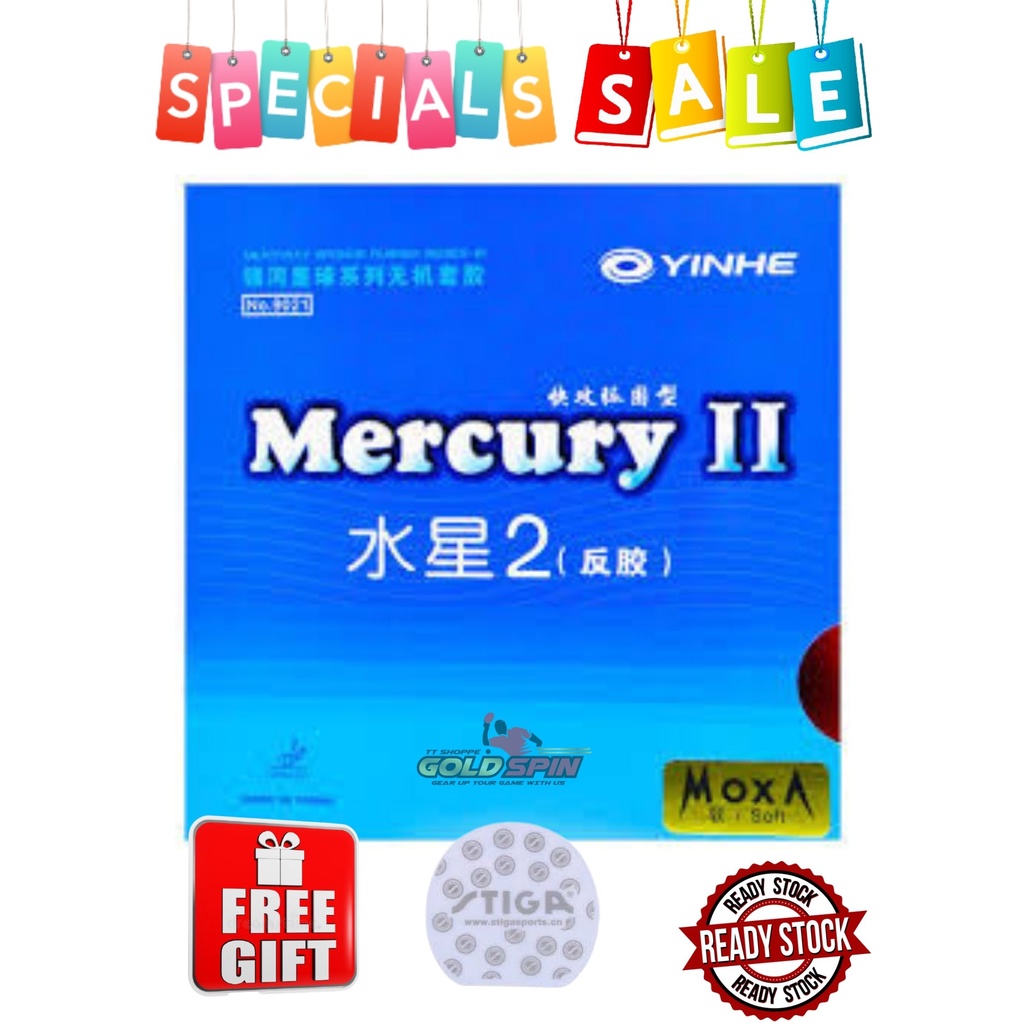 YINHE MERCURY 2 MOXA TECHNOLOGY PING PONG RUBBER | Shopee Malaysia