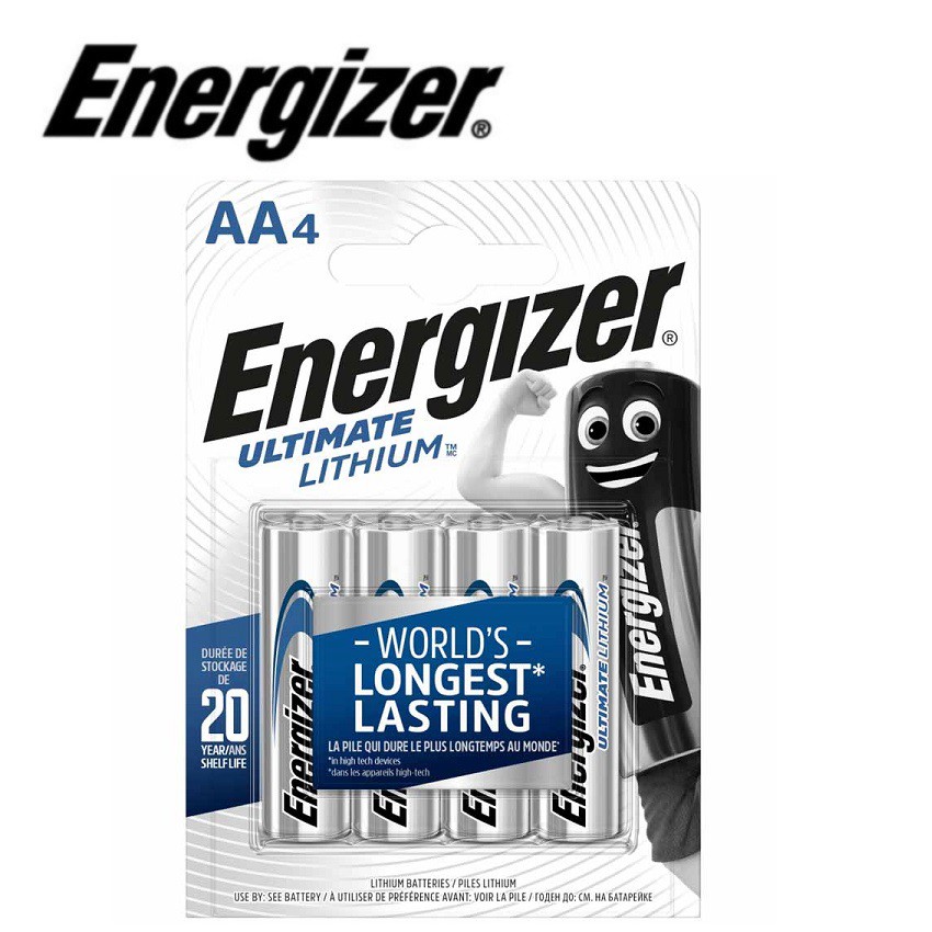 4PCS GENUINE Energizer Ultimate Lithium AA Battery 1.5V L91BP4