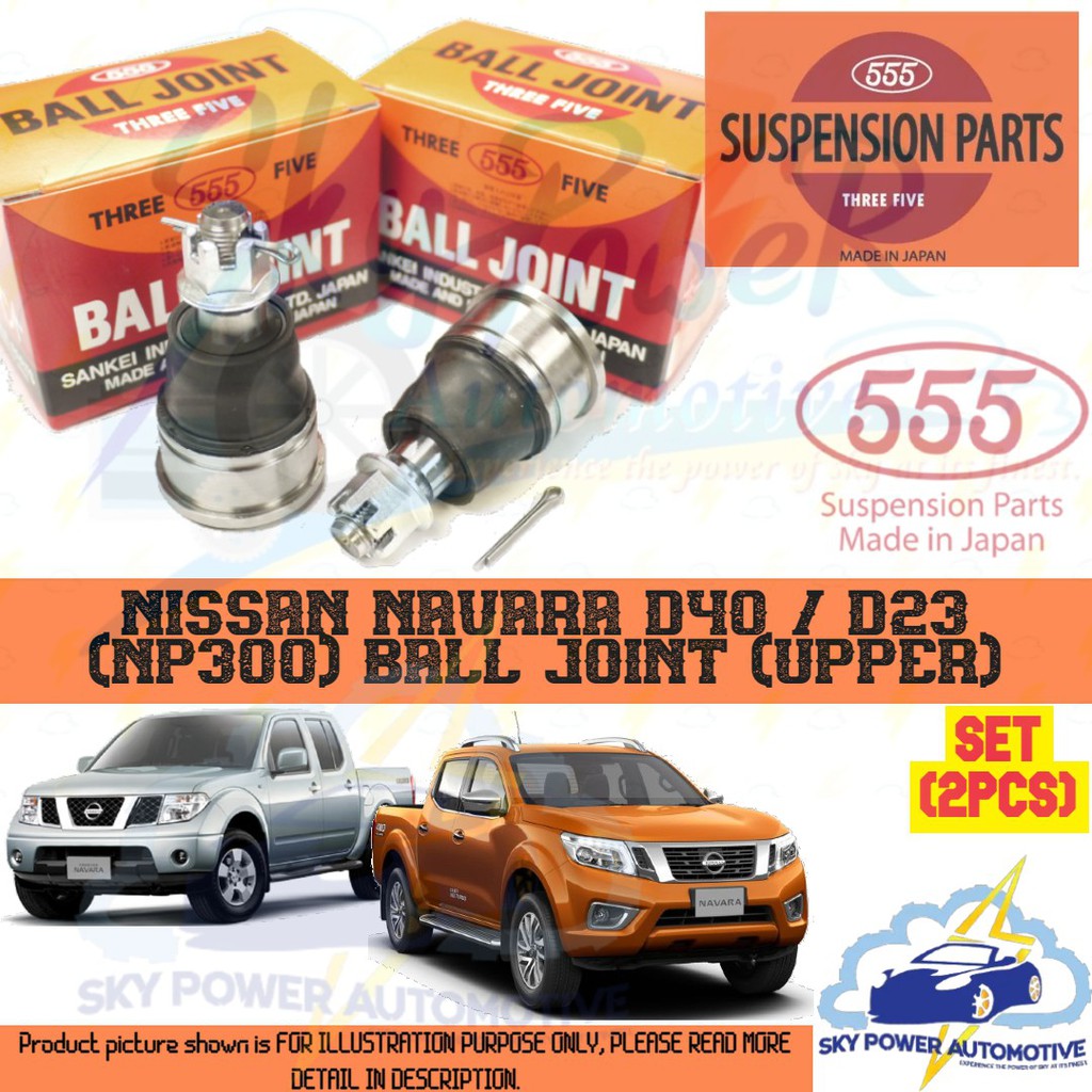 NISSAN NAVARA D40 / D23 (NP300) 555 JAPAN BRAND BALL JOINT (SET 2PCS