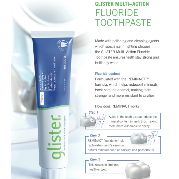 GLISTER MultiAction Fluoride Toothpaste 200g Shopee Malaysia