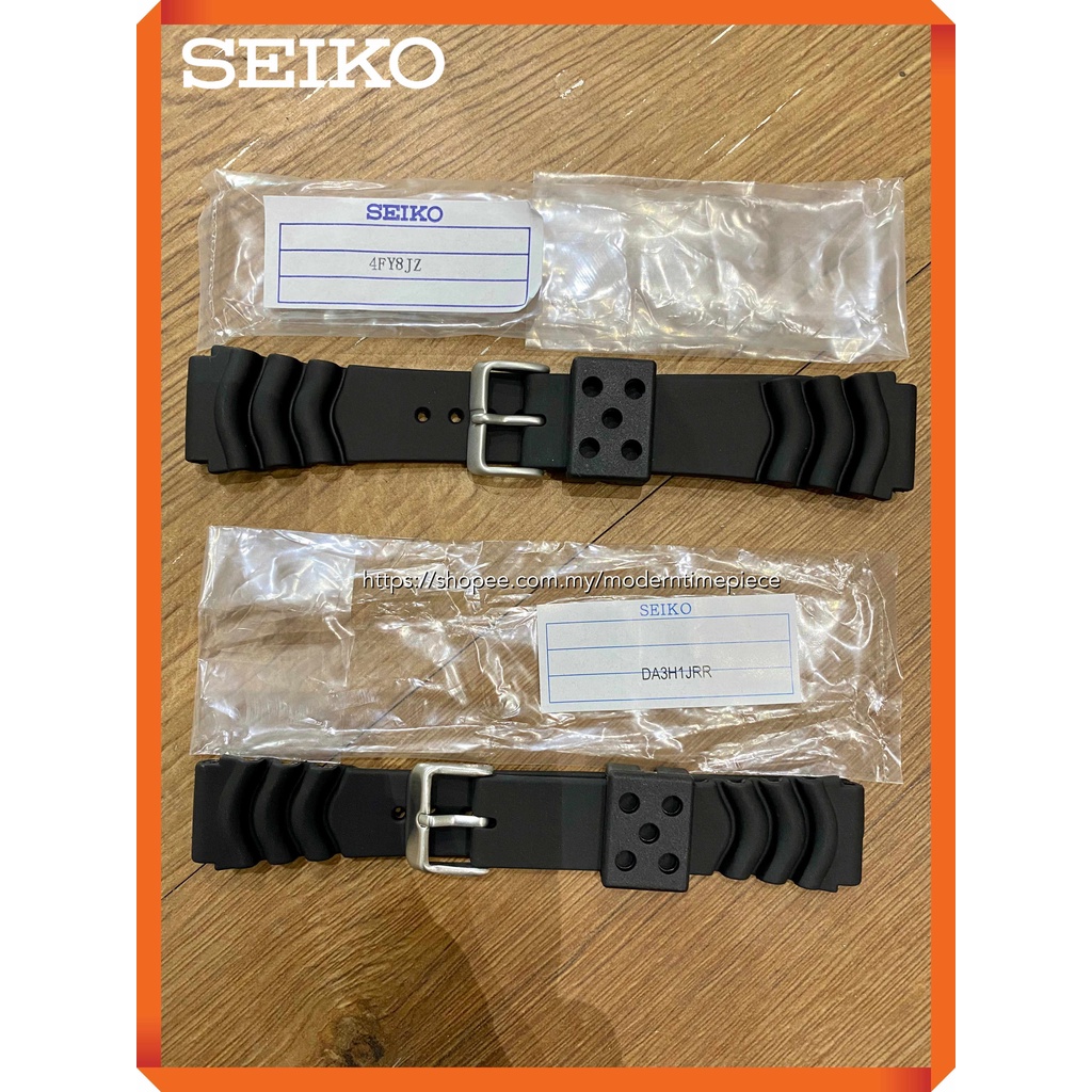 ORIGNAL SEIKO 20mm/22mm Black Rubber Band For SEIKO SKX007 SKX009  SKX011/Monster Divers Watch | Shopee Malaysia