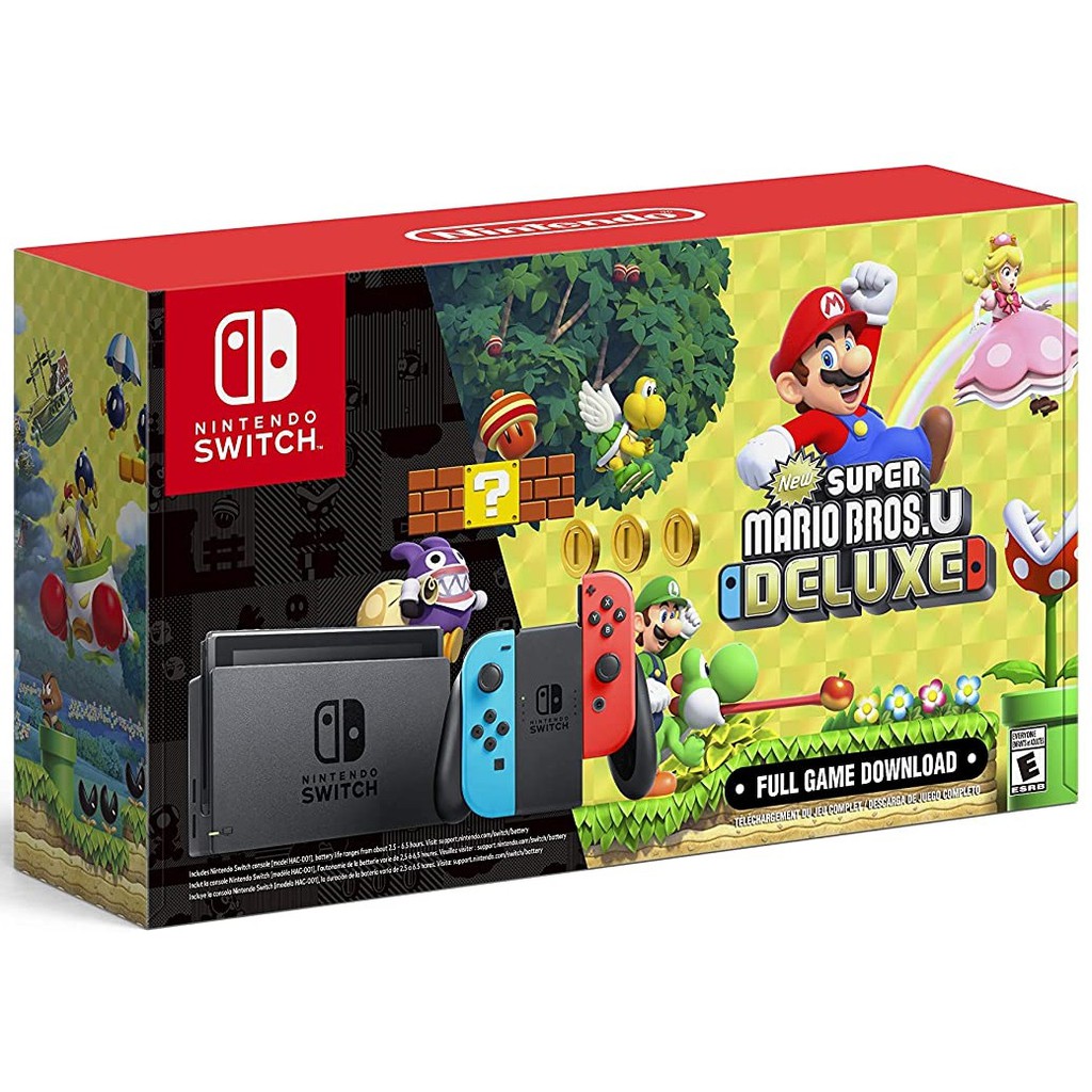 Nintendo Switch Console New Super Mario Bros Deluxe Edition Shopee Malaysia