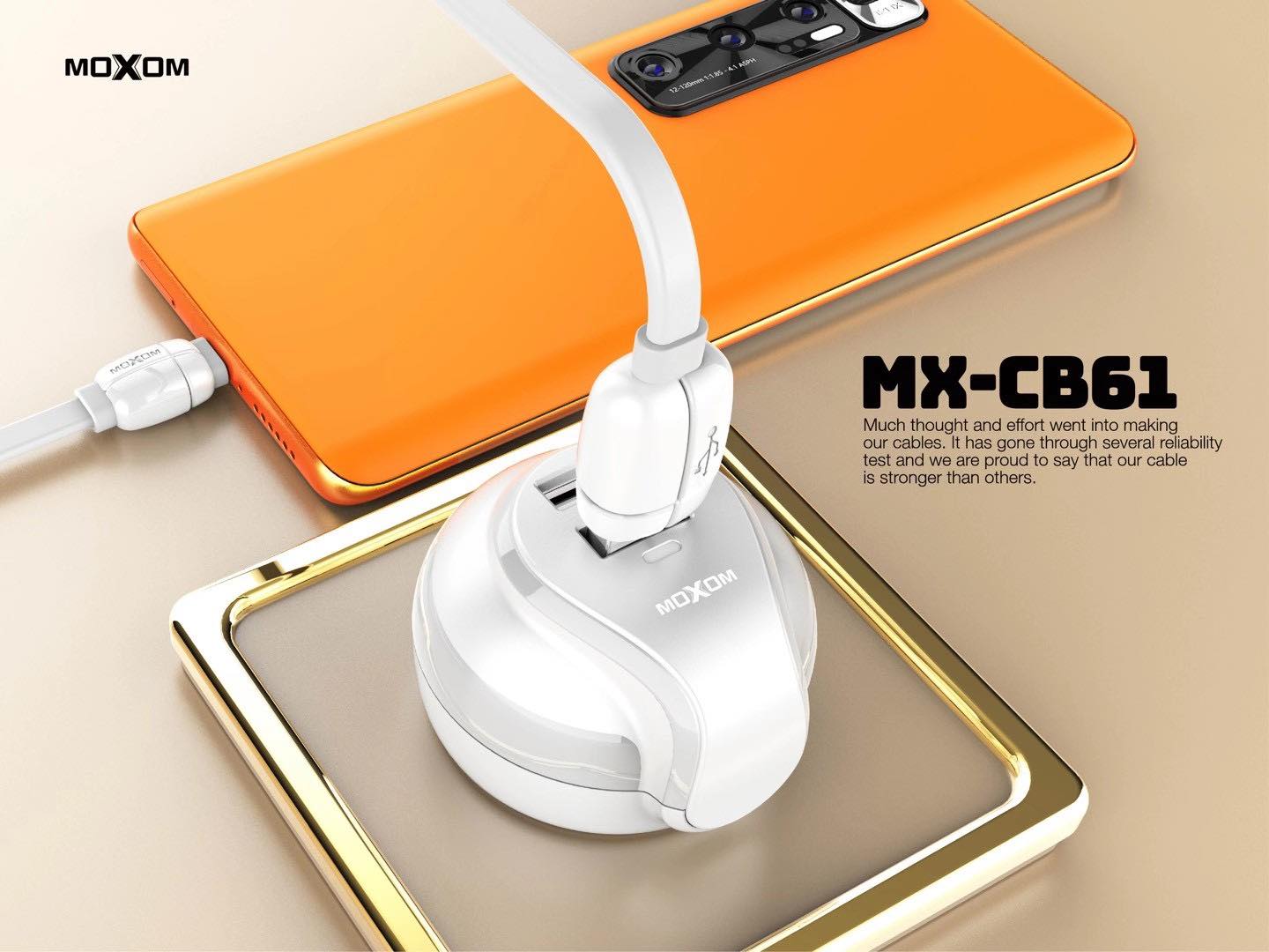 Buy Moxom Mx Cb61 Qc3 0 Fast Charging 1 Meter 2 4a Cable Seetracker Malaysia