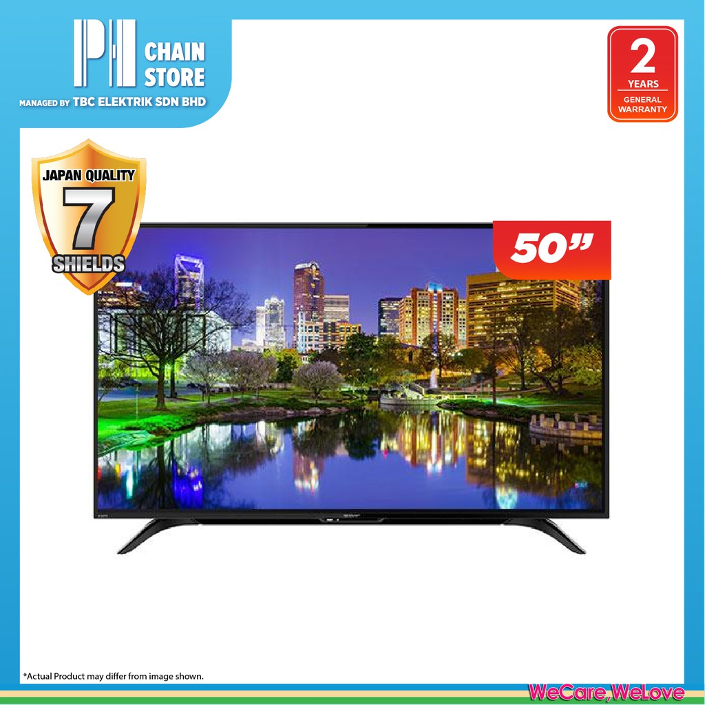 Sharp 4tc50ah1x 50 Dvb T2 4k Uhdr Easy Smart Tv Self Collect Express Delivery Klang Valley Shopee Malaysia
