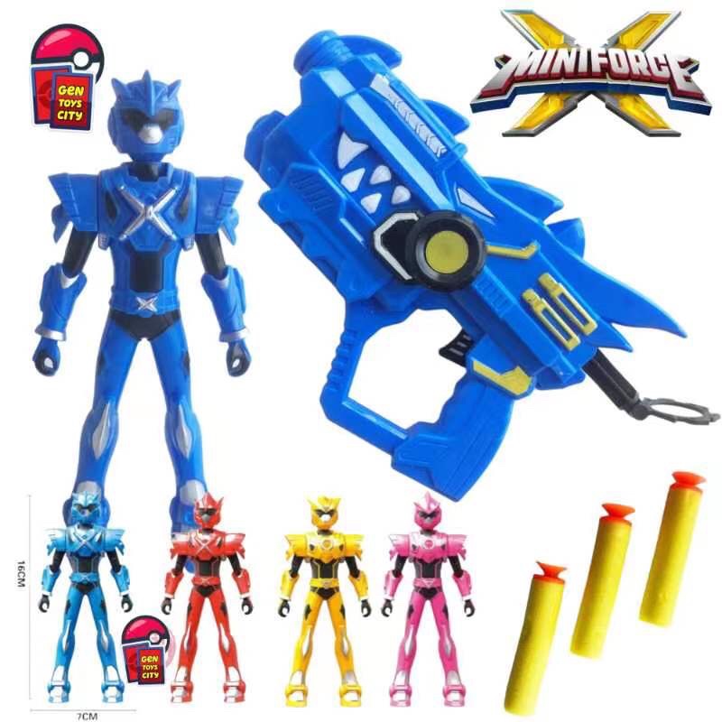 ( Ready stock ) MINI FORCE X Agent Toys Robot/Mini Force Power Gun Toy