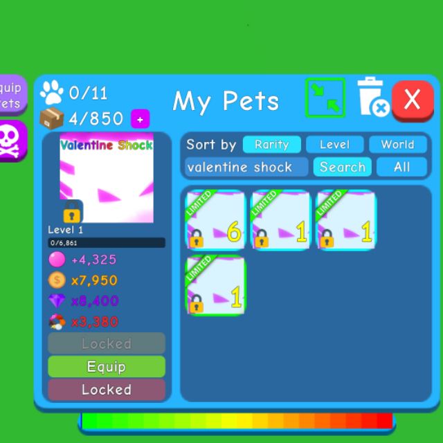 Roblox Cheap Bubble Gum Simulator Pets For Sale Valentine Shock Limited Pet Robux Shopee Malaysia - valentines robux