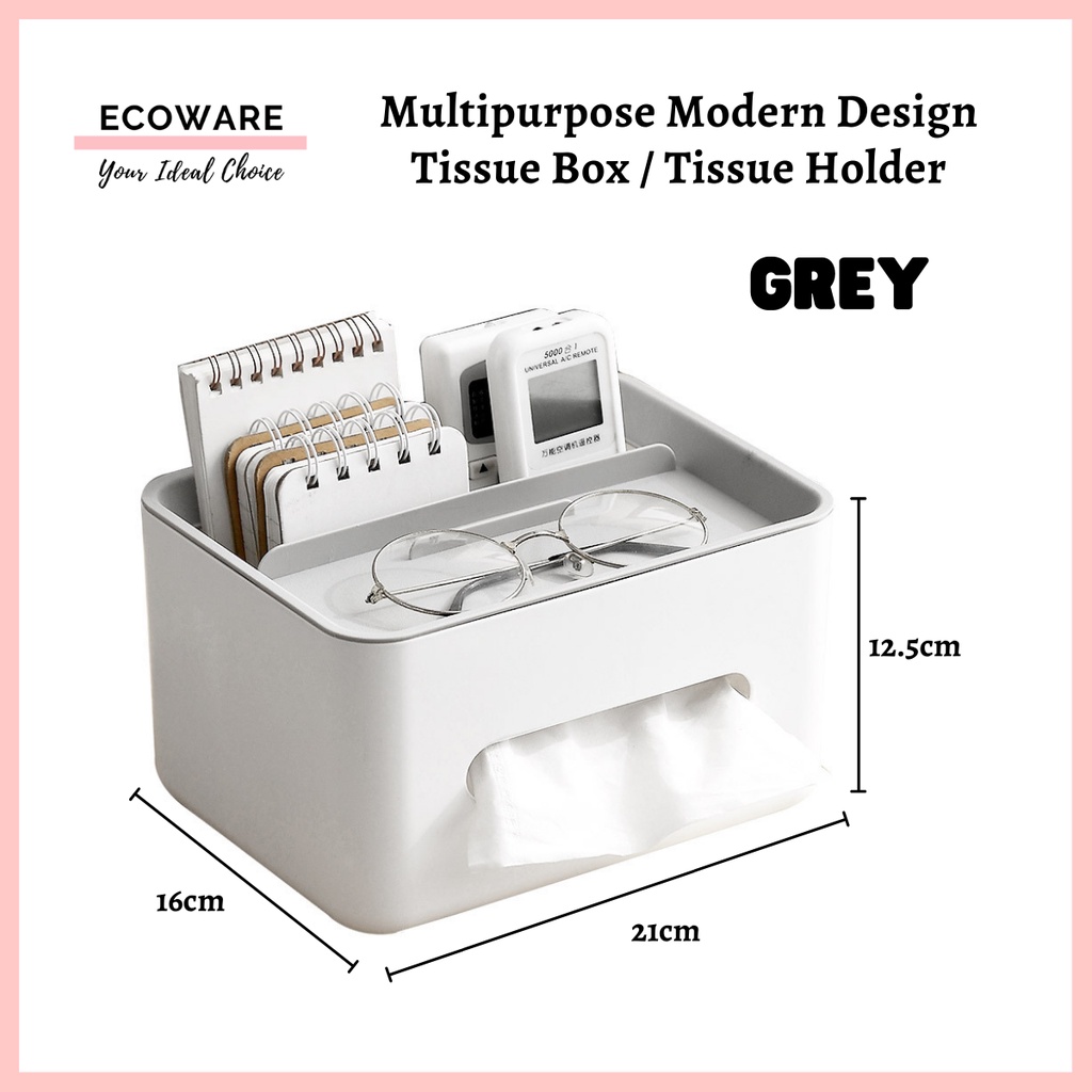 Tissue Box Modern Design / Tissue Holder / Tissue Organiser for Table With Remote Control Storage Box