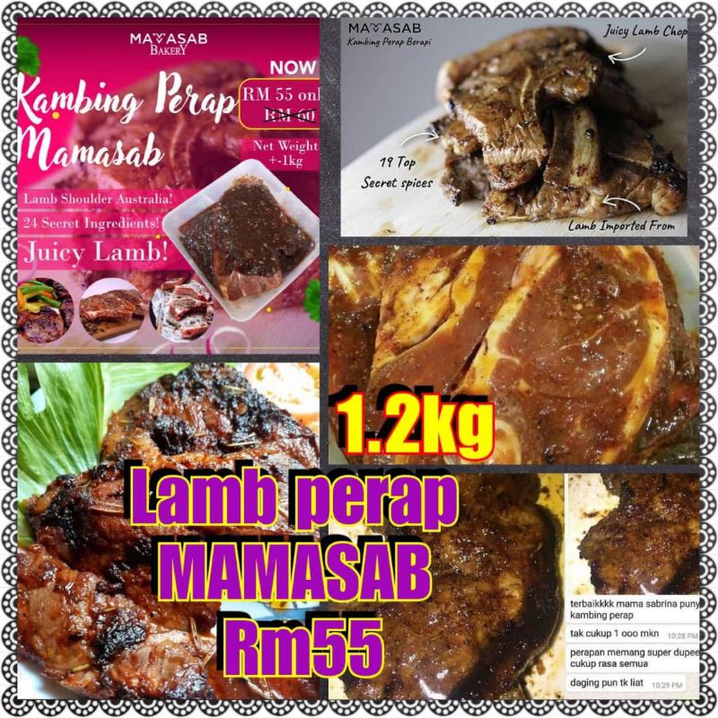 Kambing Perap Berapi Mamasab Bakery 1 2kg Cod Only Shopee Malaysia