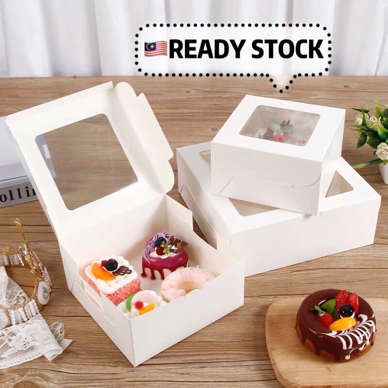 🇲🇾READY STOCK🔥Plain White Cake Box/ Cupcakes Boxes/ Classic White