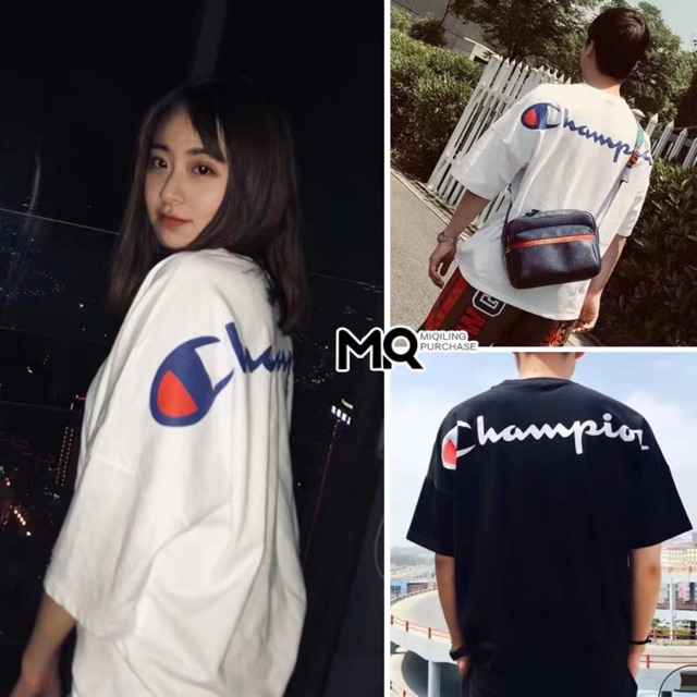 champion oversized t shirt mens