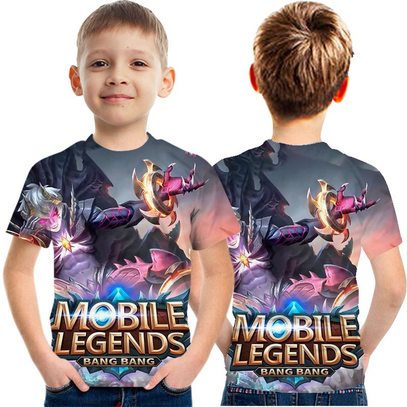 Summer Boys Mobile Legends 3D printed T-shirt daily top [110-160cm]