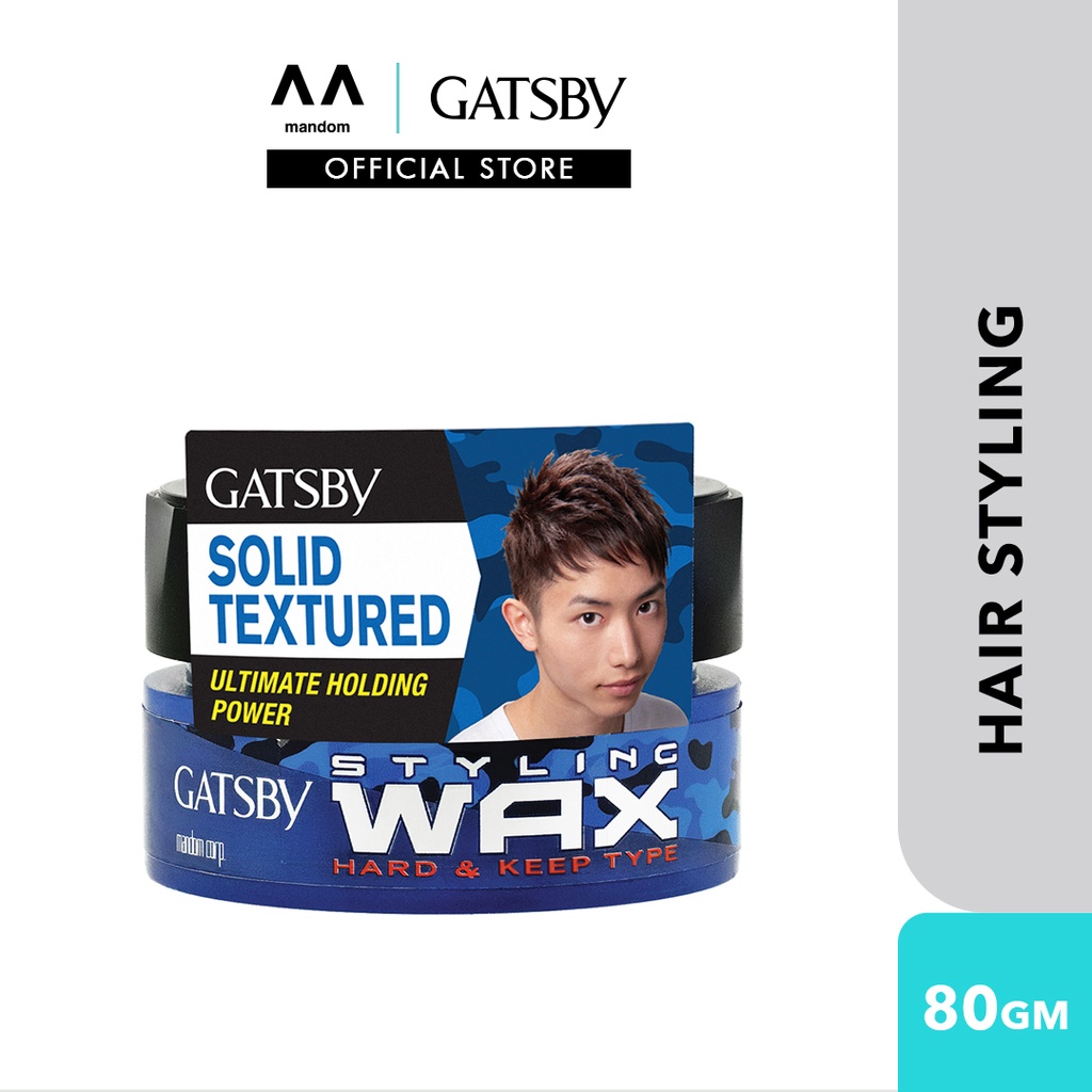 Gatsby Styling Wax Hard & Keep 80g (mens hair wax, Wax hair man, hairstyle)  | Shopee Malaysia