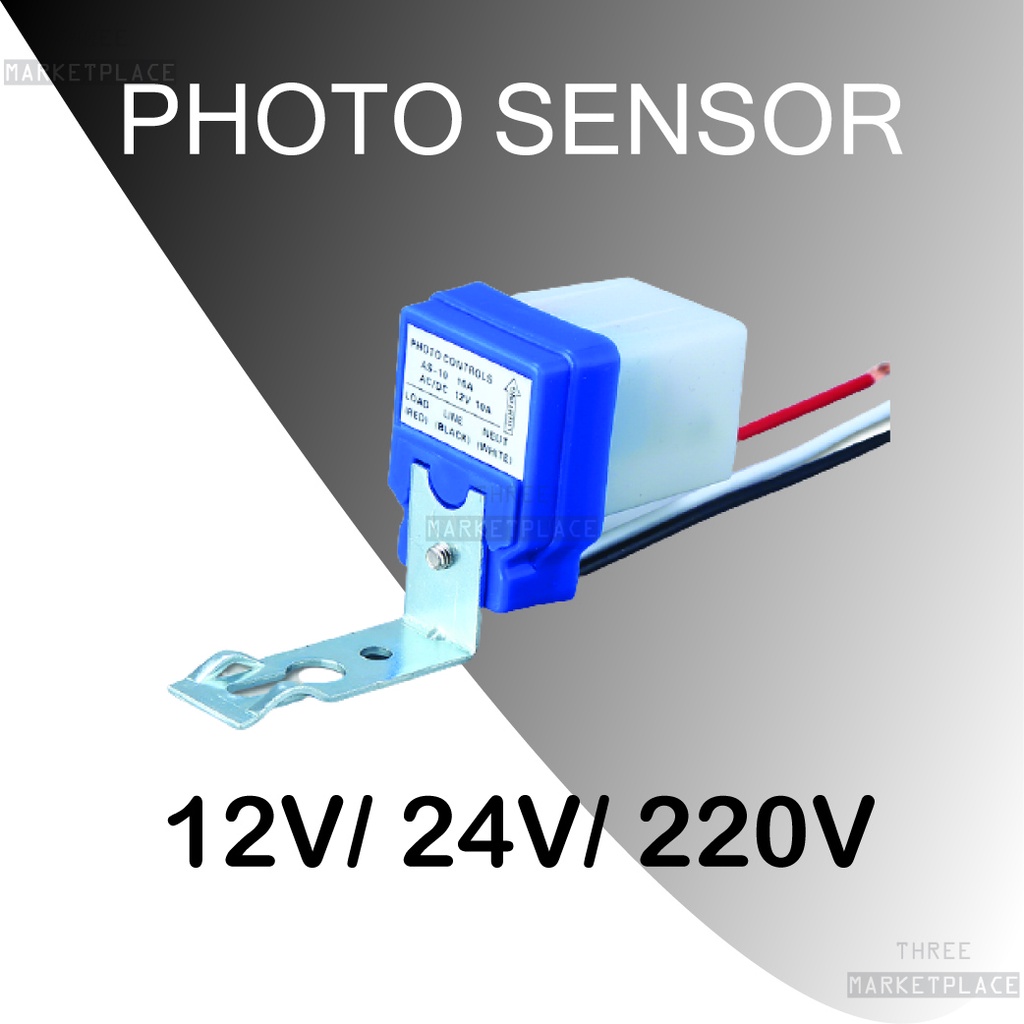 12V/ 24V/ 220V 10A ONOFF Auto Photo Light Switch Photo Sensor