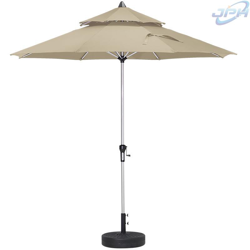 R Patio Garden Outdoor Parasol Milk Tea Shop Cafe Aluminum Center Column Sun Umbrella Outdoor Leisure Sunscreen Umbrella Shopee Malaysia