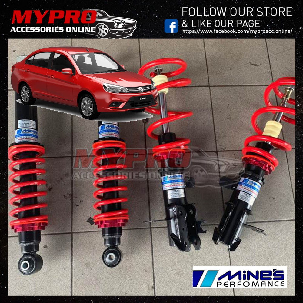 Adjustable Proton New Saga 2016 2017 2018 2019 2020 2021 Mines Hi Lo Body Shift Adjustable Suspension Shopee Malaysia