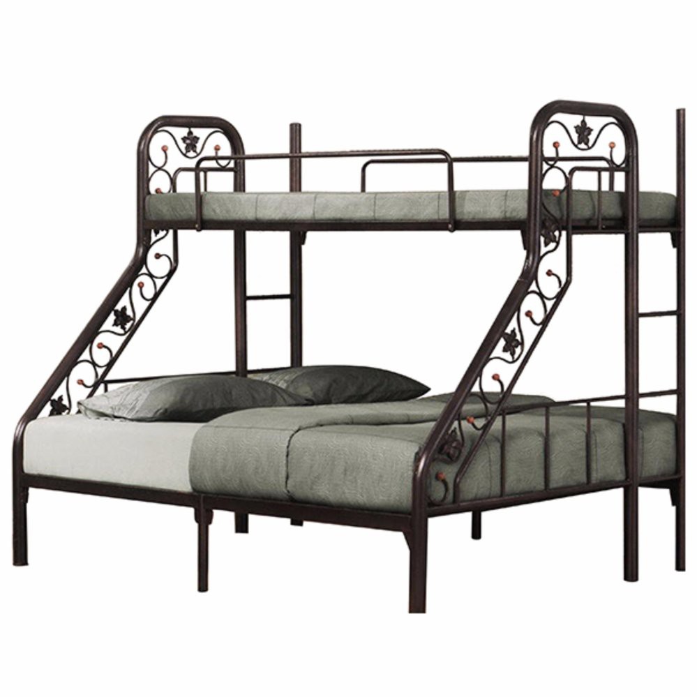 Queen Copper Metal Bunk Bed Cople, Bunk Beds Assembled On Delivery