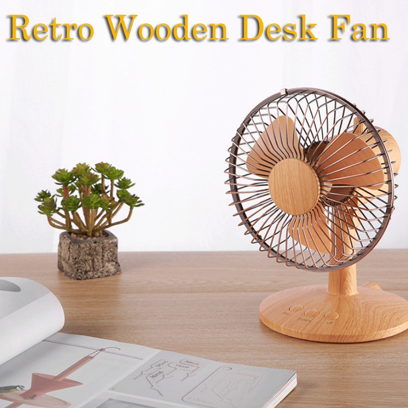 Vintage Retro Wooden Portable Mini Laptop Usb Cooler Cooling Desk