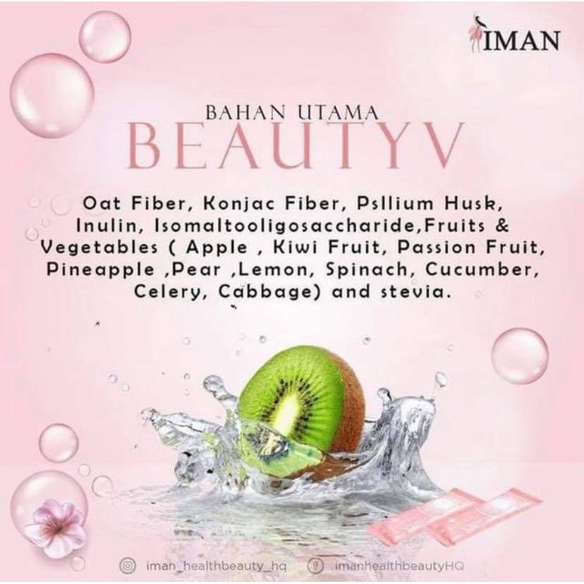Iman BEAUTY V detox untuk kulit Yang cantik Dan dalaman Yang sihat