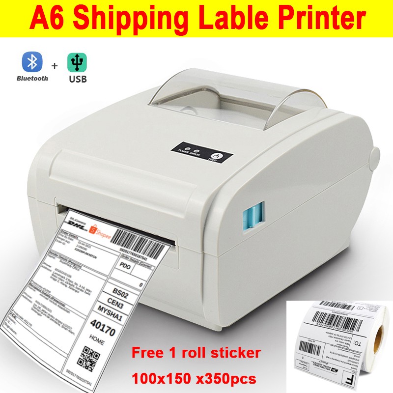 Shopee AWB A6 Shipping label Printer Barcode Label Printer Thermal ...