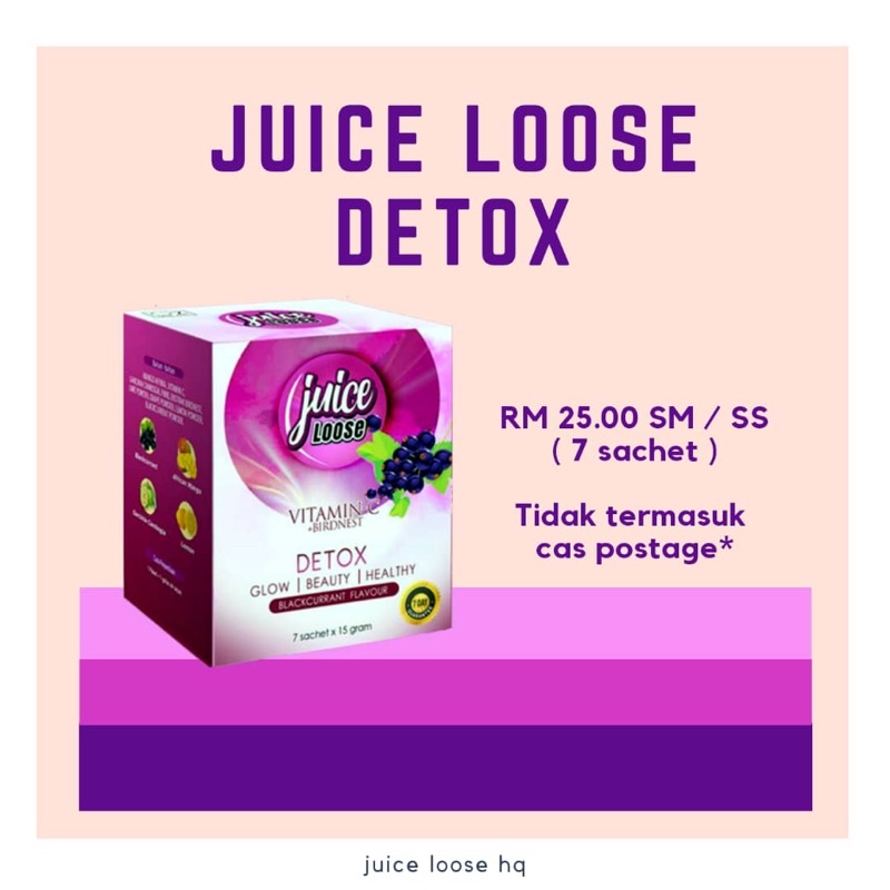 Juice Loose Detox minuman kesihatan Shopee Malaysia