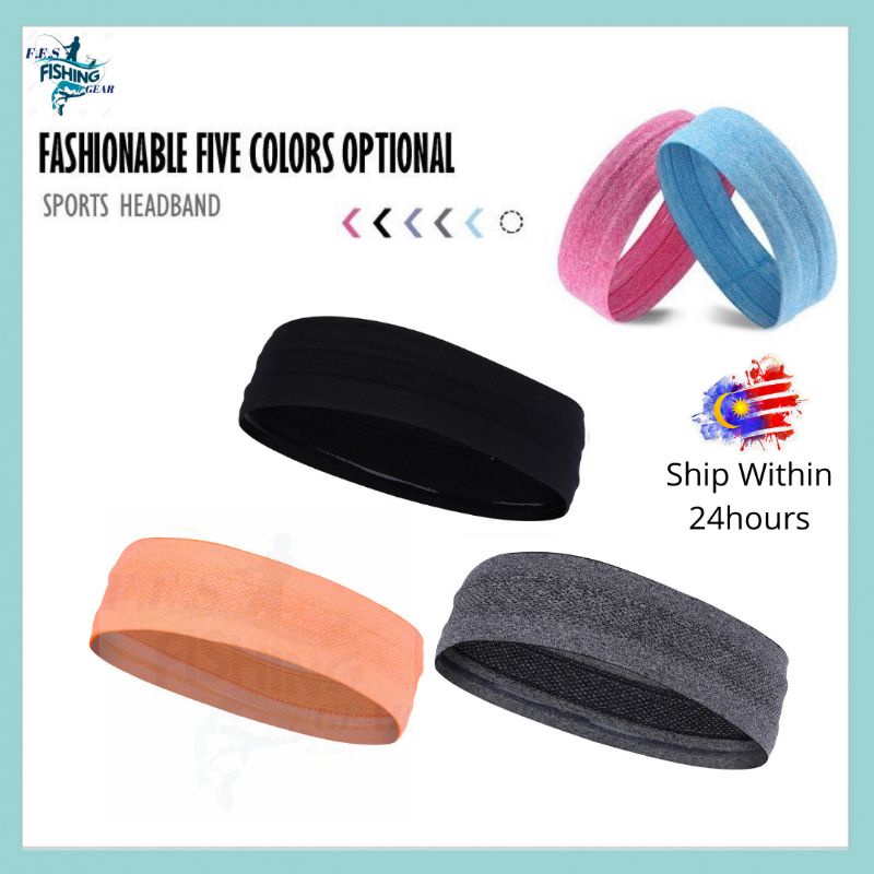 Cycling Performance Stretch & Moisture Wicking Running Crossfit Exercise PHNAM Headbands Sweatbands for Men Women Non Slip Unisex Elastic Sports Workout Head Bands 3 Pack for Tennis Yoga 