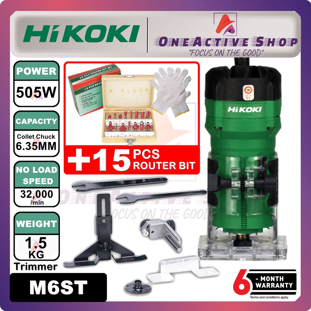 HIKOKI Trimmer Router Bit 505W M6ST 6 Month Warranty ( HITACHI