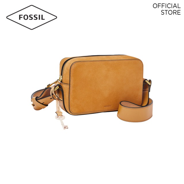 fossil leather shoulder bag