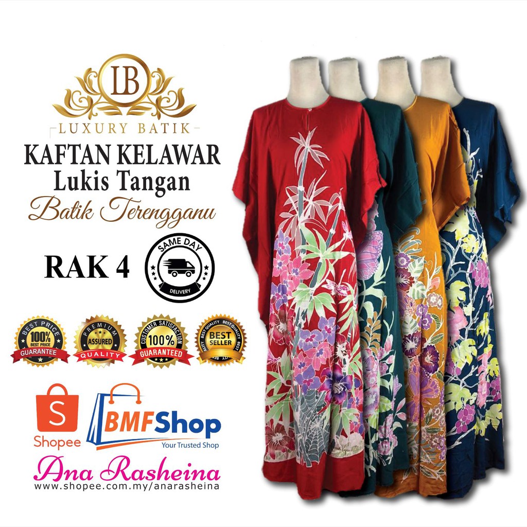 Buy Bs Rak4 Baju Kelawar Lukis Tangan Terengganu Exclusive Kaftan Luxury Batik Viral Bmfshop Hq Jubah Tidur Cotton Murah Seetracker Malaysia