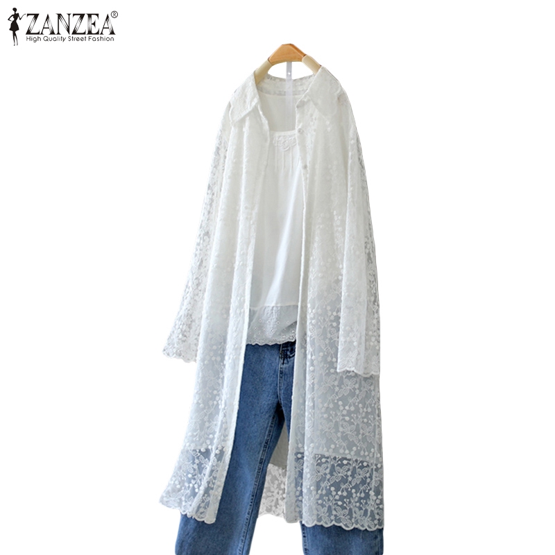 white see through cardigan