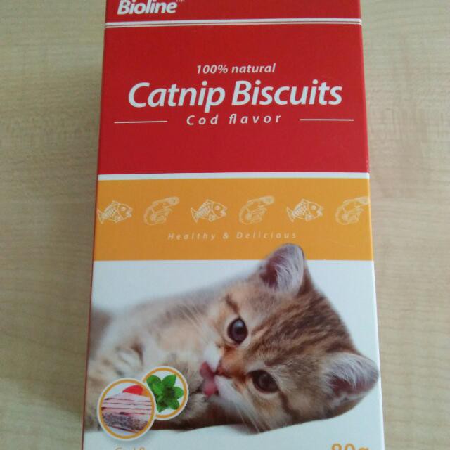 Bioline Catnip Biscuits Cod Fish Flavor 80g Shopee Malaysia