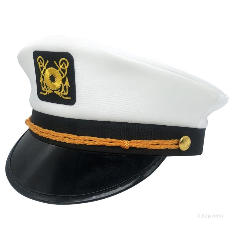 Cozy Navy Marine Hat Sailor Captain Costume Men Yacht Captain Hat