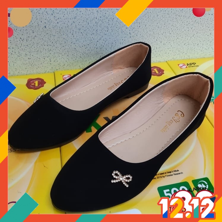 ✨Ready Stock✨ Kasut Kiri Kanan  Fashion Elegant Women Shallow Mouth Flat Low-bottom Comfort Casual Office Shoes