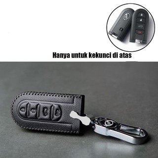 Exquisite Men Leather Car Keychain Protective Case for 