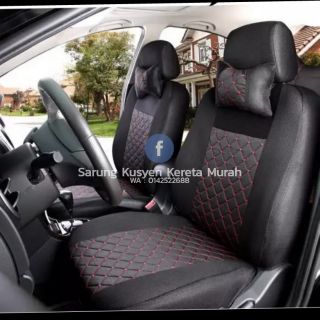 Custom Make Sarung Kusyen Kereta Seat Depan Belakang 2 Bantal Kepala Custom Ikut Bentuk Seat Kereta Shopee Malaysia