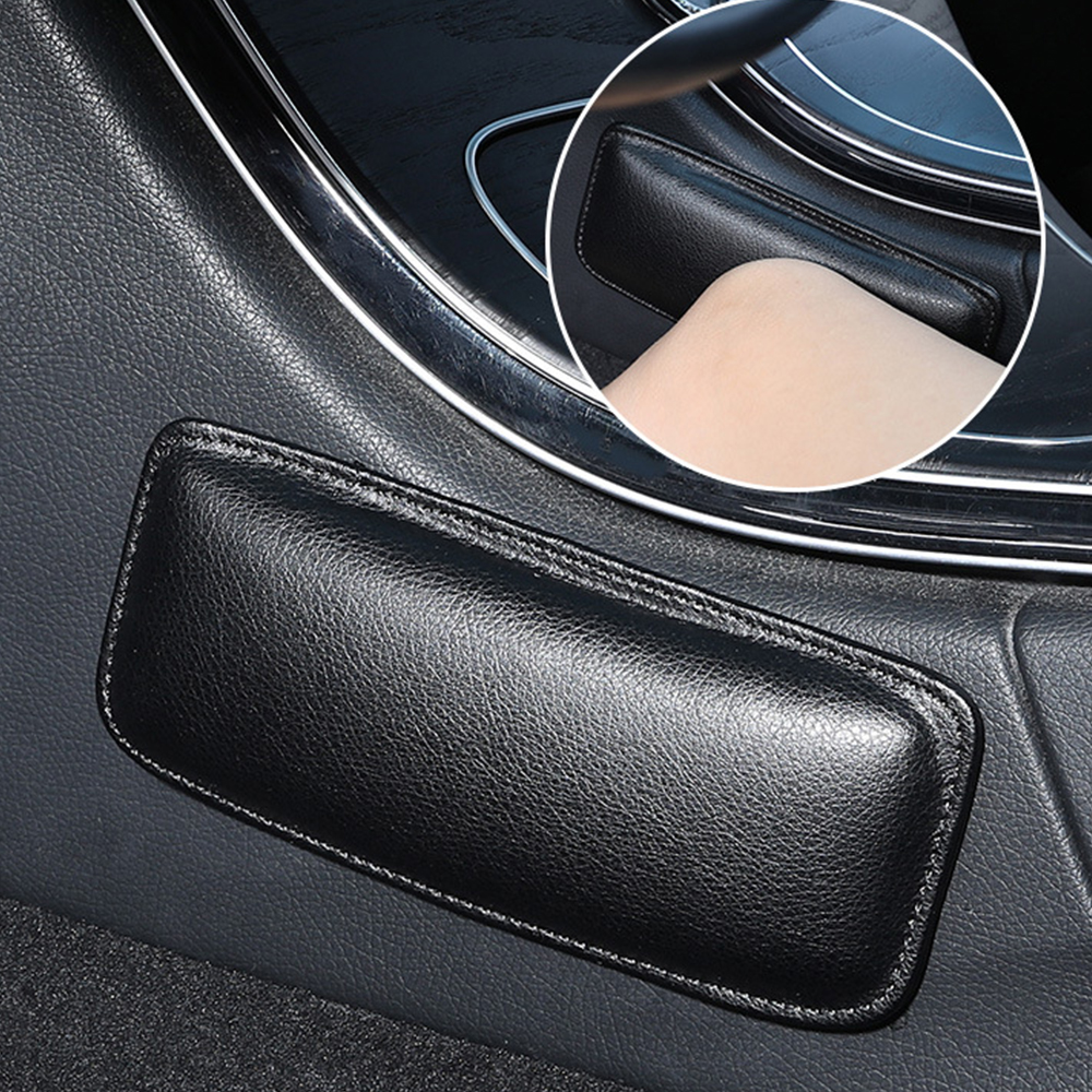 Car Door Armrest Pillow, Leather Auto Center Console Knee Cushion Soft Pad, Car Knee Leg Elbow Pillow Thigh Support Comfort Pillow Car Interior Accessories