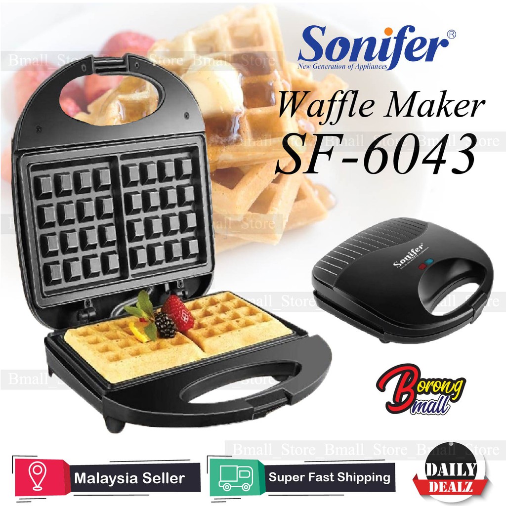 HOT ITEM ‼️ SONIFER Electric Waffle Maker SF-6043 Breakfast Machine / SONIFER Mesin Waffle