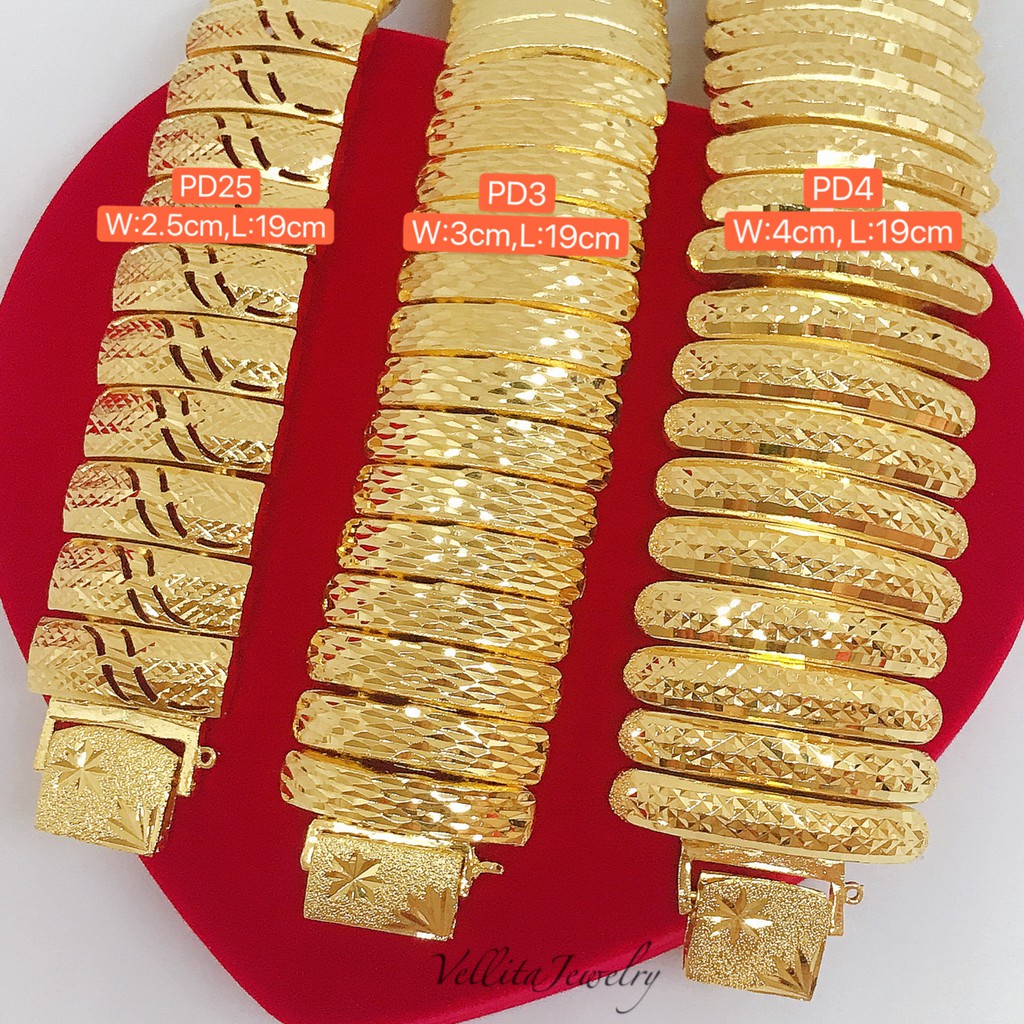 [VJ]Cop916 Bracelet "PULUT DAKAP" 999.9 Premium Bangkok Gold Plated Bracelet {Rantai Tangan PULUT DAKAP}