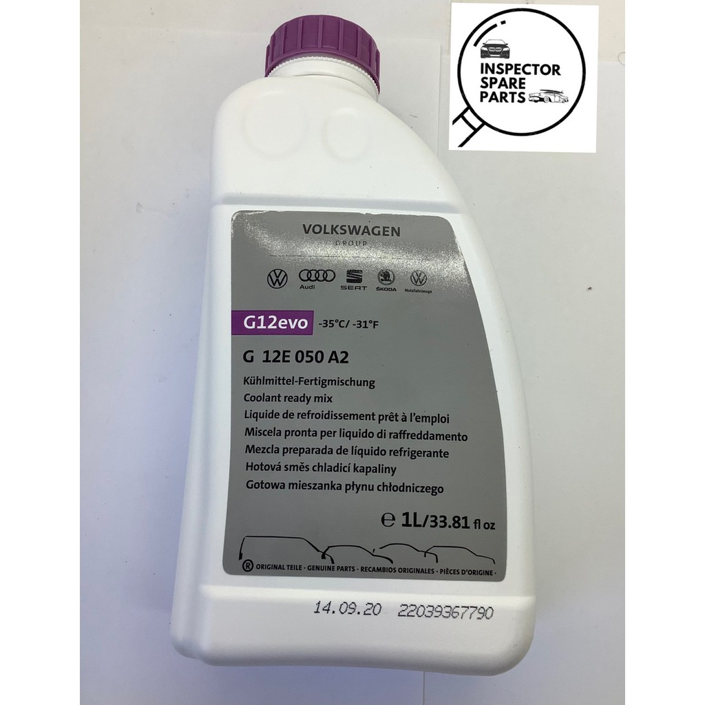 (NEW)100 ORIGINAL G12evo VOLKSWAGEN AUDI COOLANT 1LITRE MADE IN