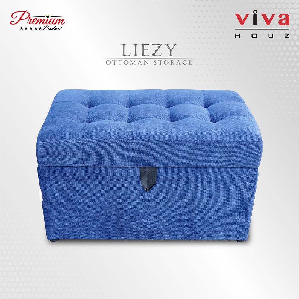Linen Fabric Folding Storage Ottoman Box Seat Foot Stool with Cushion Ottoman Storage Boxes 14.96/”x14.96/”x14.76/” Black