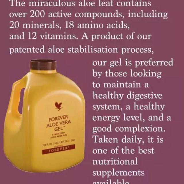 Forever Living Products Aloe Vera Gel Aloe Berry Nectar 100 Original Shopee Malaysia 7009