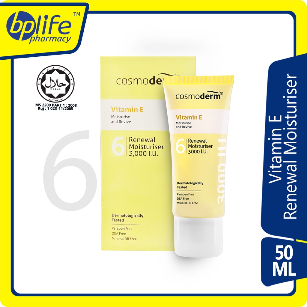 Cosmoderm Vitamin E Renewal Moisturiser 3,000IU 50ml Shopee Malaysia