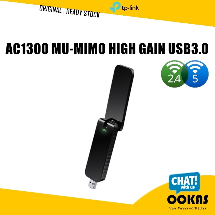 TP-Link AC1300 Mu-Mimo Wireless USB 3.0 Wifi Adapter Archer T4U 2.4Ghz ...