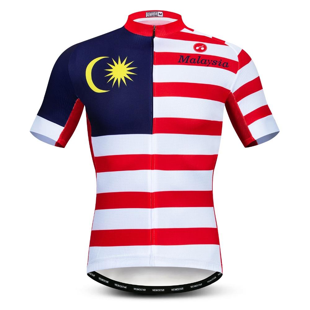 2021 NEW Lelaki Jersey Baru Malaysia Bendera Lengan Pendek Basikal Mtb Bike Top Shirt Baru Perlumbaan Turun Bukit Sram Jersey Basikal Gunung motosikal Crossmax Baju Ciclismo Pakaian untuk Lelaki Mtb Mx T Fxr Sram Dh