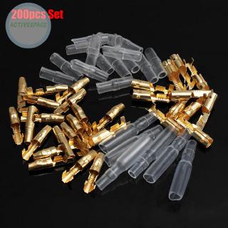 Details about   200 Pcs 6.3mm Gold Brass Car Speaker Female Spade Terminal Wire Connector 