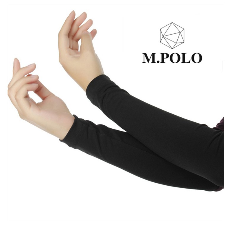 (M.POLO) Muslimah Sarung Lengan/Tangan Plain&Lace Colour Nylon Handsocks/Handsock Muslimah