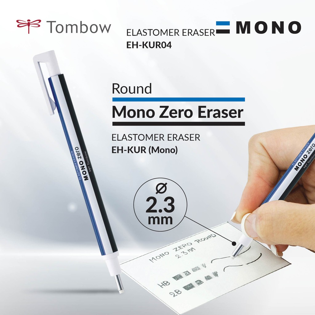 EH-KUR Circle Tombow Mono Zero Eraser Refill Free ship 2.3 mm