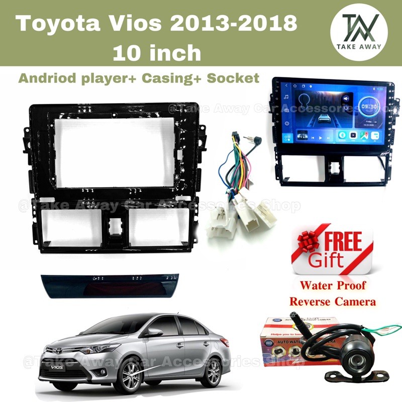 Android Player with Player Casing 10 inch 1080P full HD screen Toyota ...