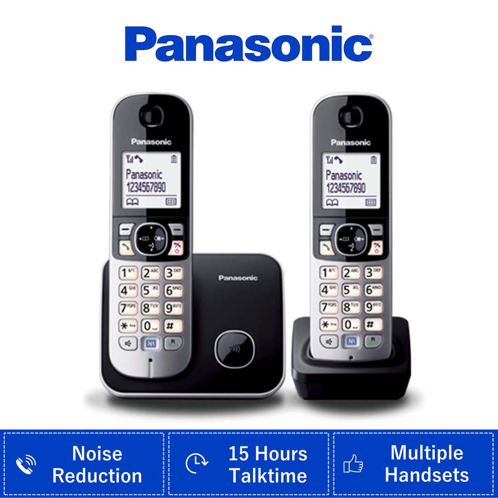 Panasonic TWIN Cordless Phone KXTG6812 TG6812 House Phone Office